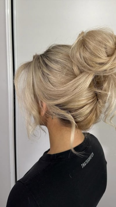 5. Pamela Messy Updo 3-min @styledbycorrine