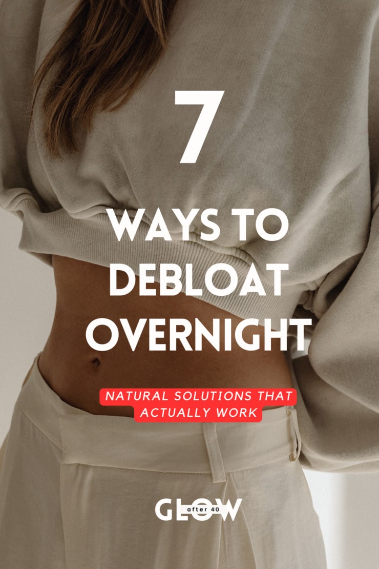 Struggling with a bloated belly that makes you feel uncomfortable and self-conscious? Learn proven strategies to debloat overnight and debloating drinks that actually work to reduce bloating naturally and help you feel confident in your clothes again. Save this so you always have these game-changing tips when bloating strikes!