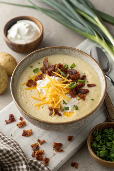 2. Crockpot Loaded Baked Potato Soup