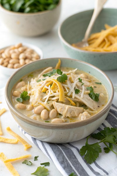 3. Crockpot White Chicken Chili